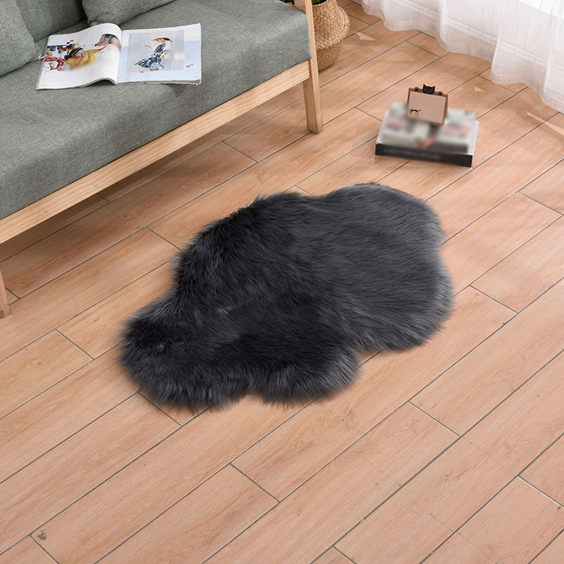 Modern Cloud Carpet Plain Indoor Rug Polyester Non-Slip Backing Shag Rug for Living Room