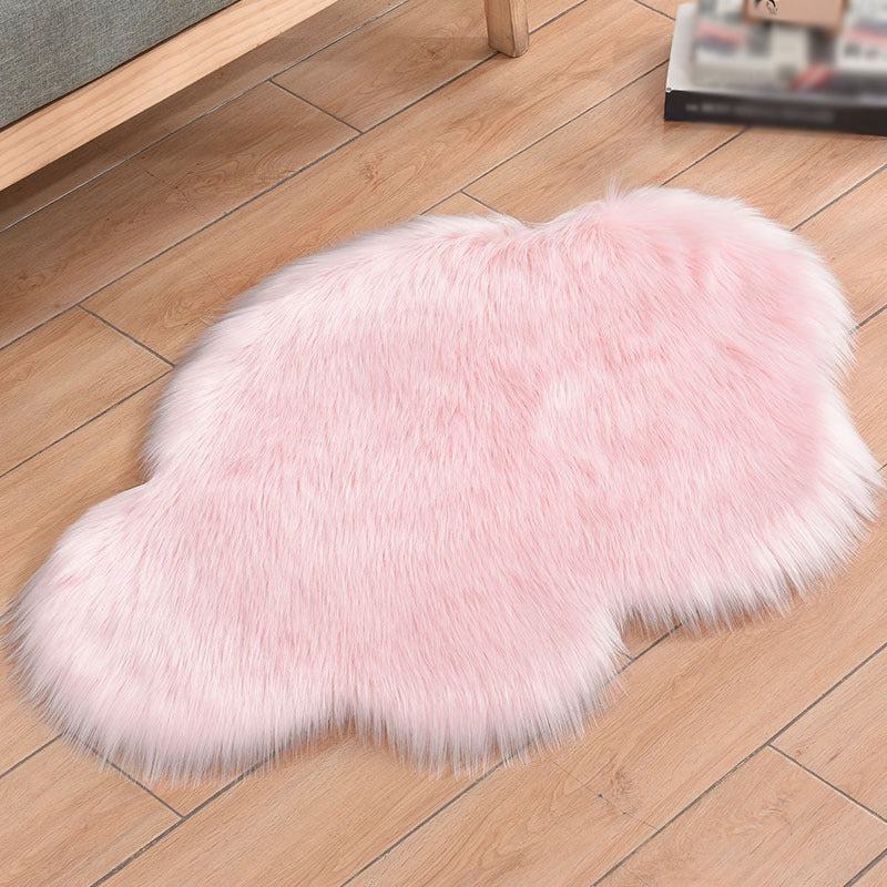 Modern Cloud Carpet Plain Indoor Rug Polyester Non-Slip Backing Shag Rug for Living Room