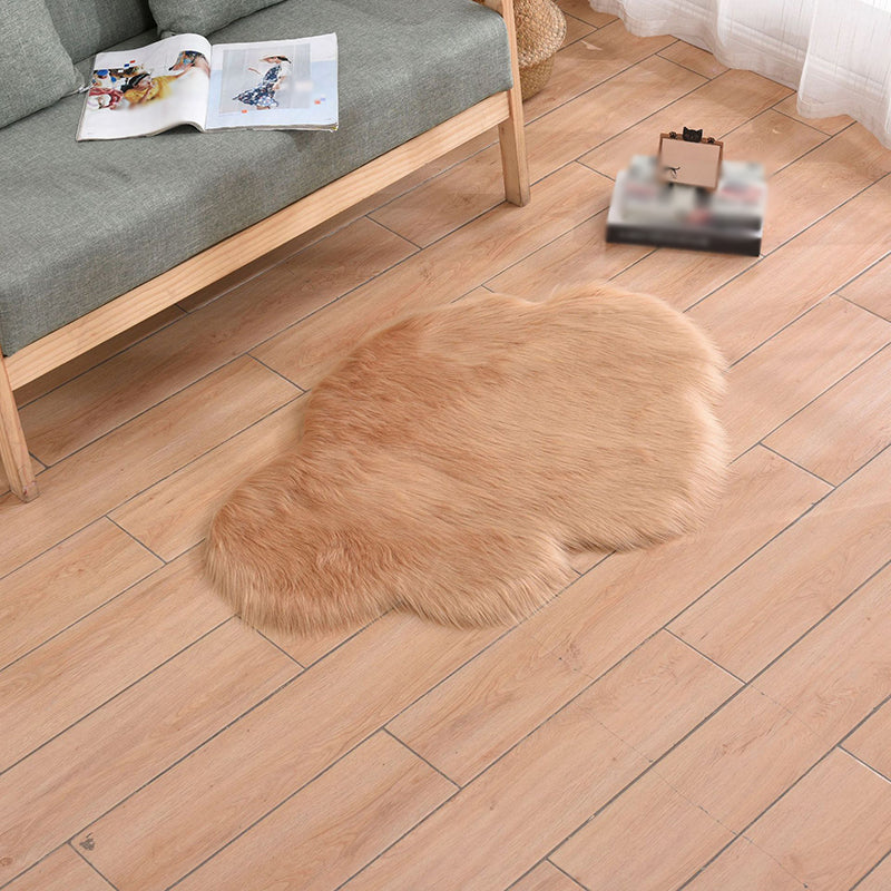 Modern Cloud Carpet Plain Indoor Rug Polyester Non-Slip Backing Shag Rug for Living Room