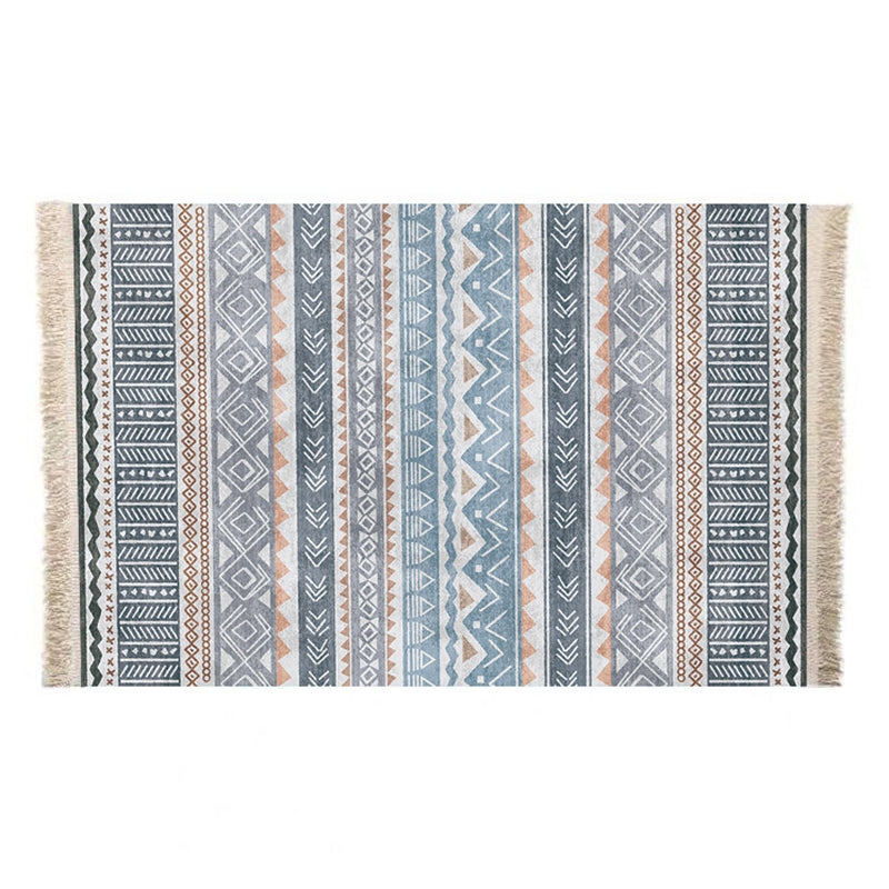 Boheems gebied tapijt polyester medaillon print binnen tapijt vlek resistent tapijt voor woonkamer
