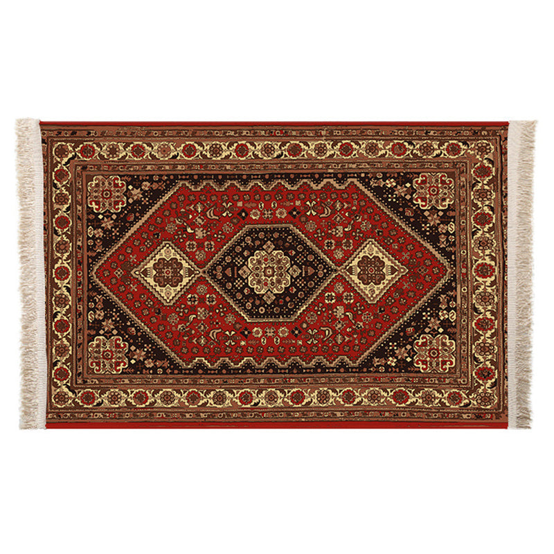 Boheems gebied tapijt polyester medaillon print binnen tapijt vlek resistent tapijt voor woonkamer