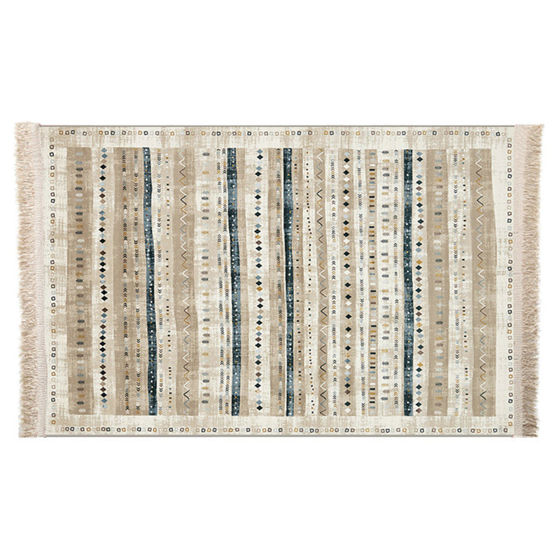 Boheems gebied tapijt polyester medaillon print binnen tapijt vlek resistent tapijt voor woonkamer