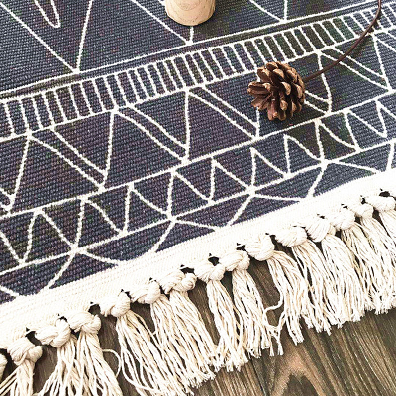 Nostalgia Ameicana Pattern tapis bohemian Area Tapis tapis frange pour la décoration intérieure