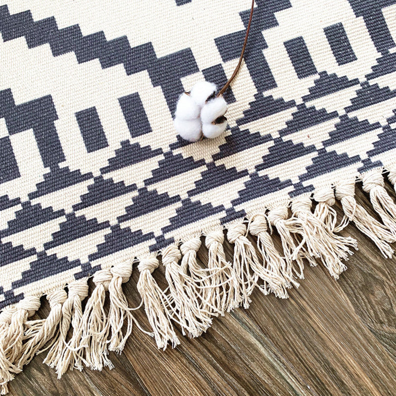 Nostalgia Ameicana Pattern tapis bohemian Area Tapis tapis frange pour la décoration intérieure