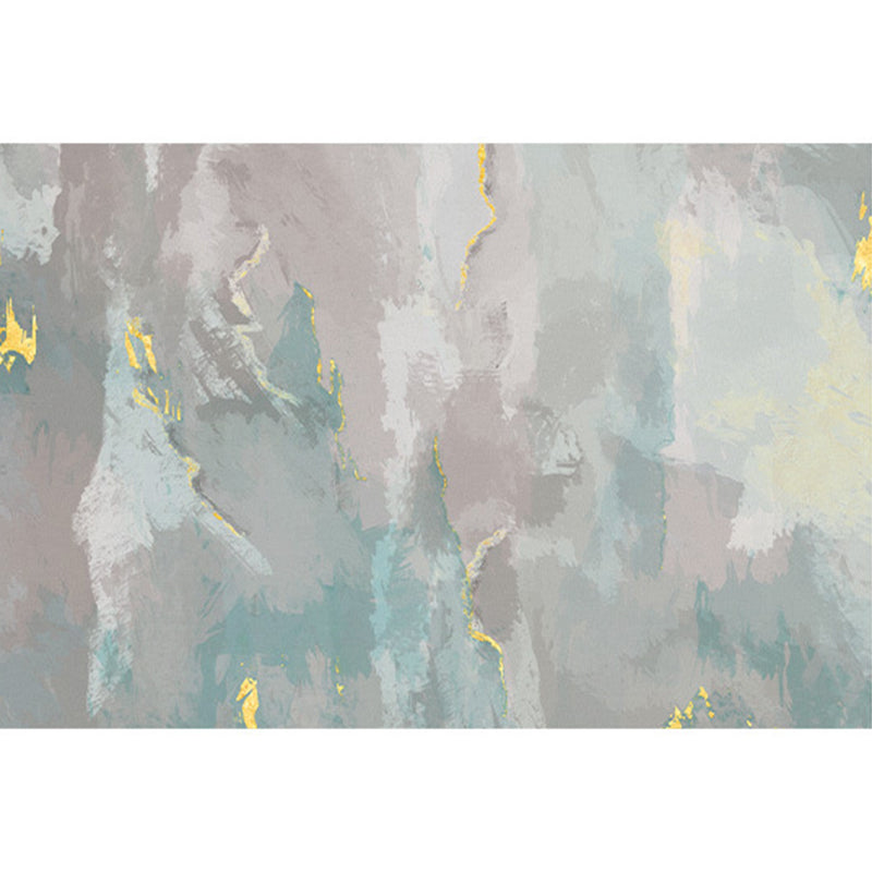 Modern Abstract Pattern Carpet Grey Polyester Rug Anti-Slip Area Rug for Home Decor