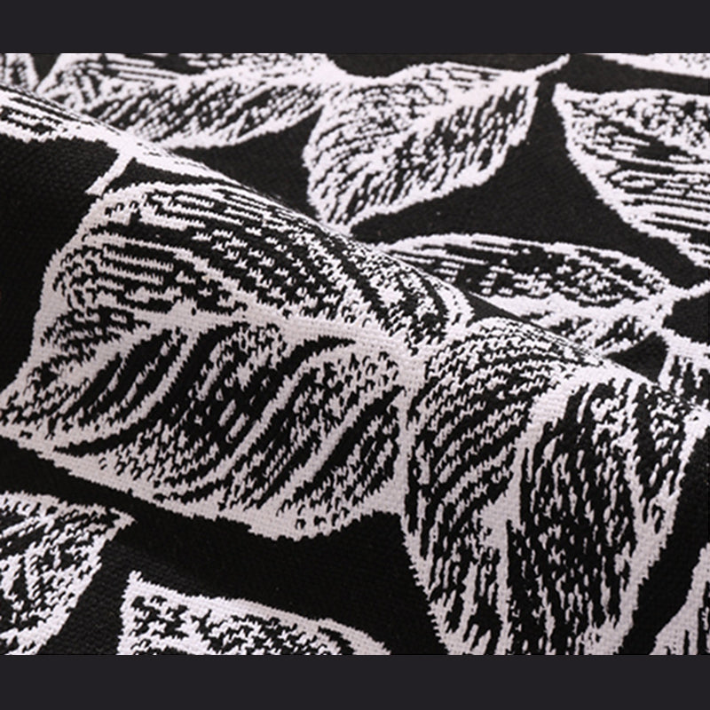 Bohemian Black Ameicana Match tapis funky Cotton Mélangez Aire tapis de frange pour chambre à coucher