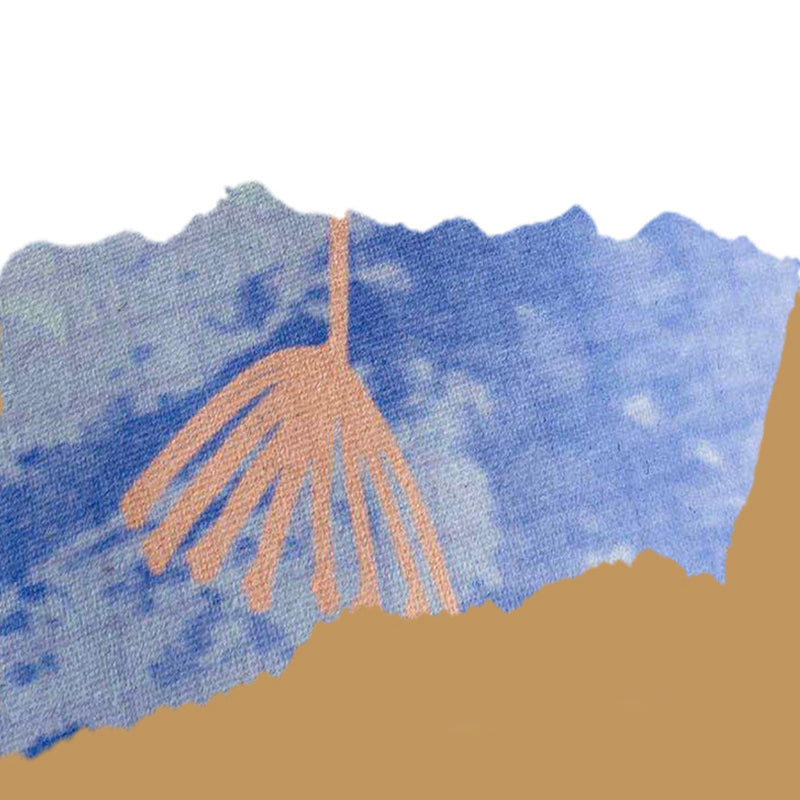 Minimalist Abstract Print Carpet Non-Slip Backing Area Rug Polyster Rug for Living Room