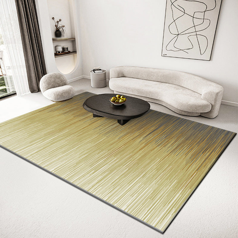 Minimalist Abstract Print Carpet Non-Slip Backing Area Rug Polyster Rug for Living Room