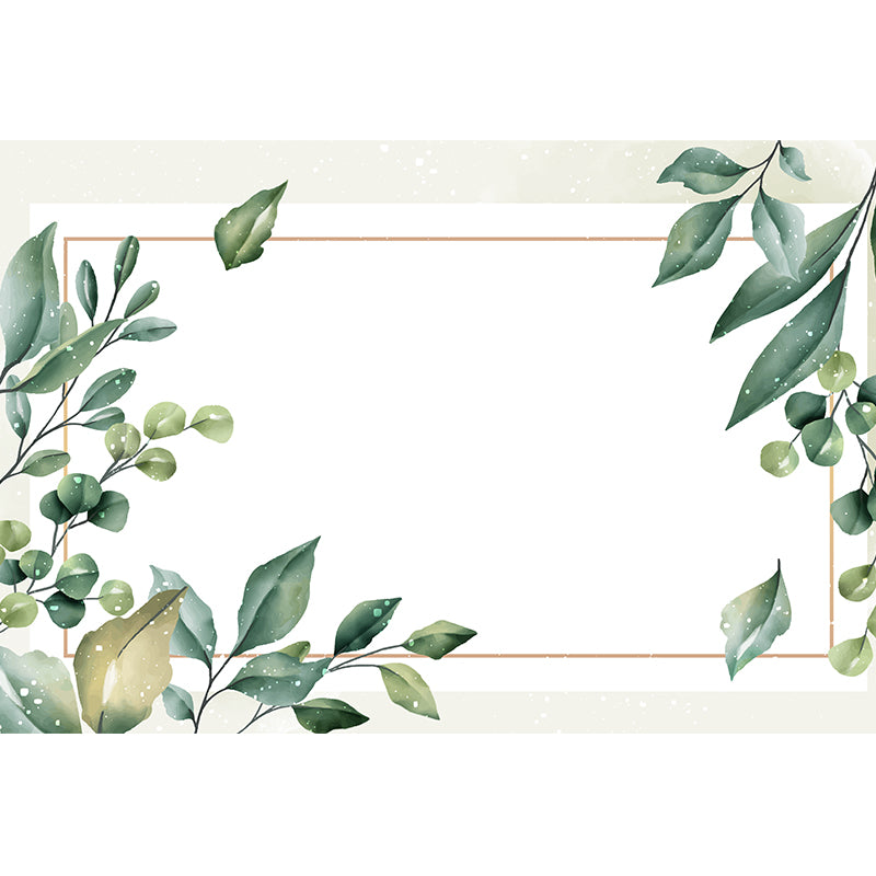 Modern Plant Wall Murals Stain Resistant Wall Art for Home,Waterproof and Antifouling