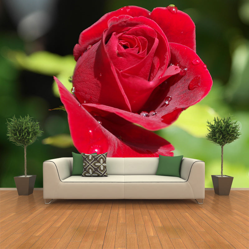 Modern Blossoming Flower Wall Mural Customized Size for Home Decoration