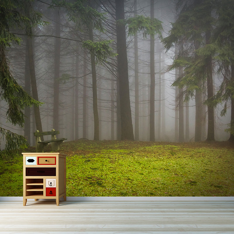 Deep Forest Wallpaper Murals Modern Waterproof Living Room Wall Covering