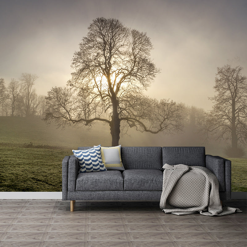 Deep Forest Wallpaper Murals Modern Waterproof Living Room Wall Covering