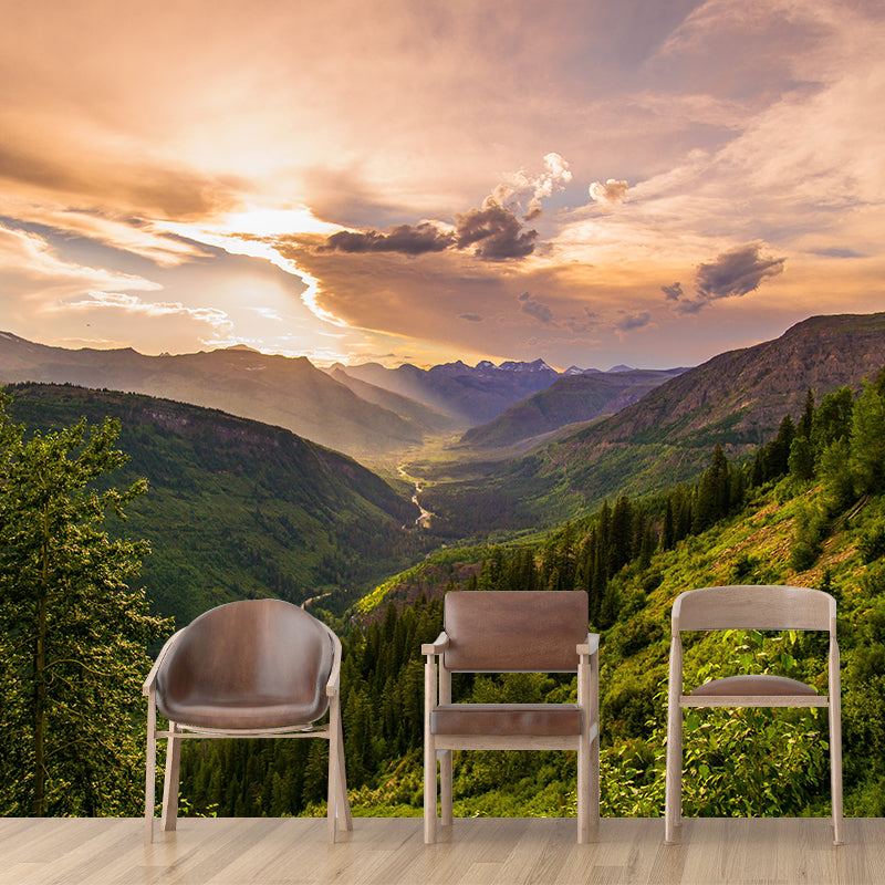 Whole Mountain Landscape Wall Murals Waterproof Wall Decor for Bedroom