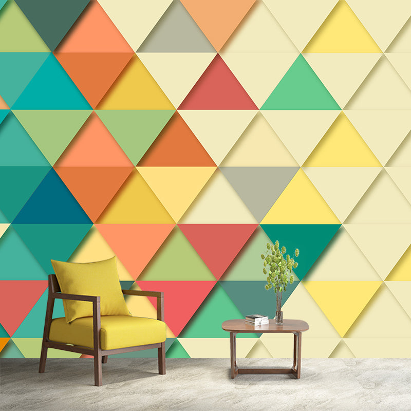 Modern Sitting Room Decorative Geometry Wall Mural Home Decor,Customised