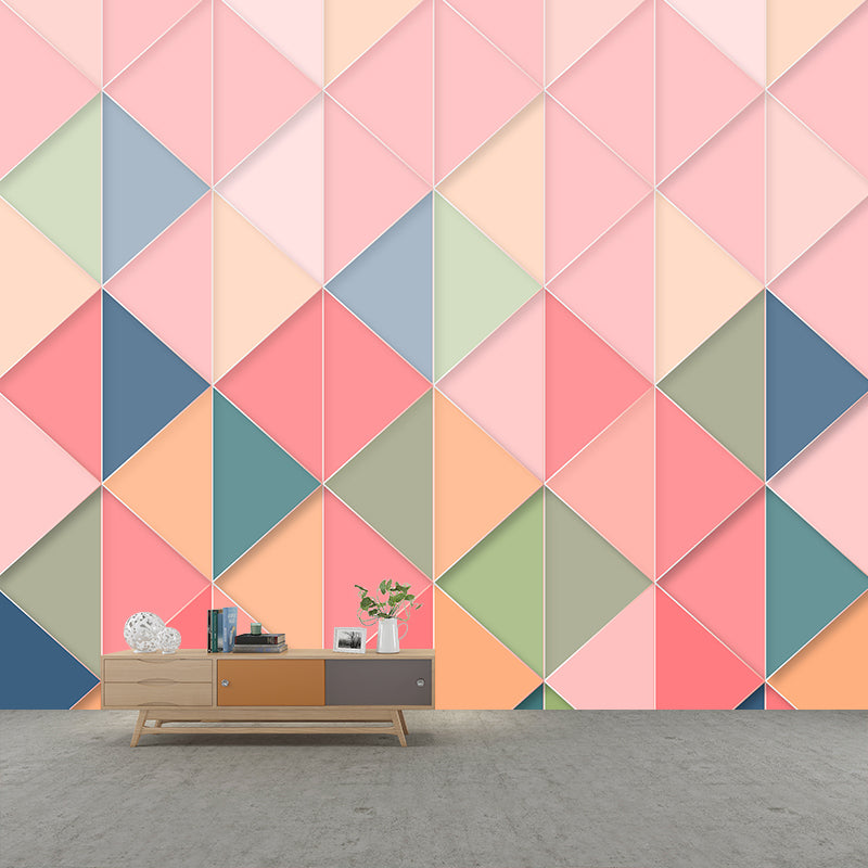 Modern Sitting Room Decorative Geometry Wall Mural Home Decor,Customised