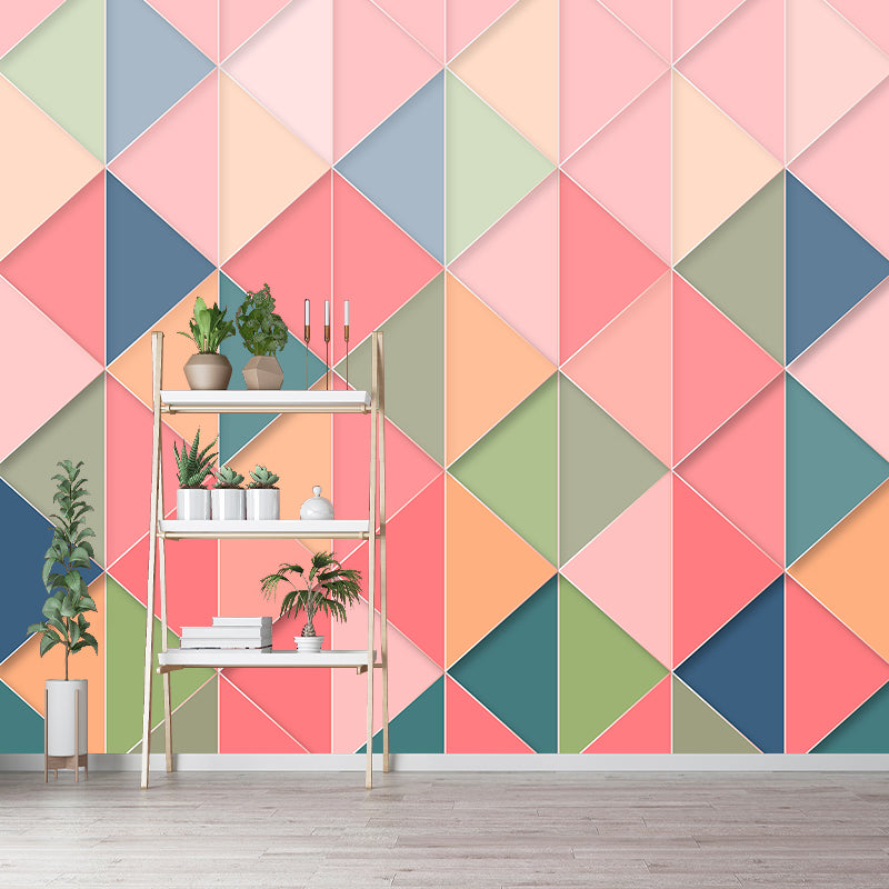 Modern Sitting Room Decorative Geometry Wall Mural Home Decor,Customised