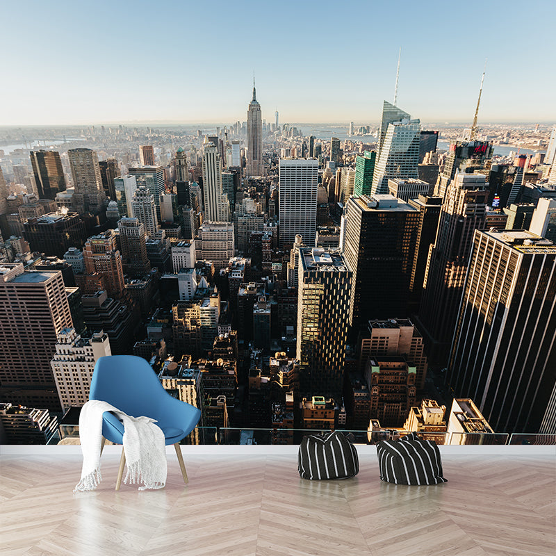 Photograph City Scenery Wall Mural Wall Covering for Sitting Room Bedroom