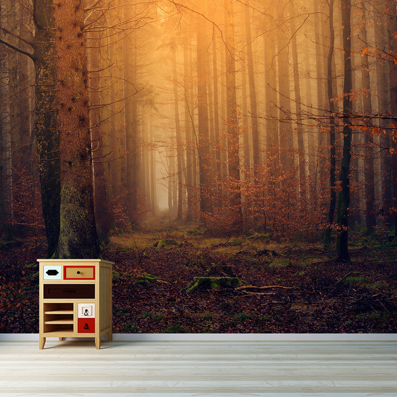 Modern Misty Forest Landscape Mural Decorative Painting Bedroom Mural Painting