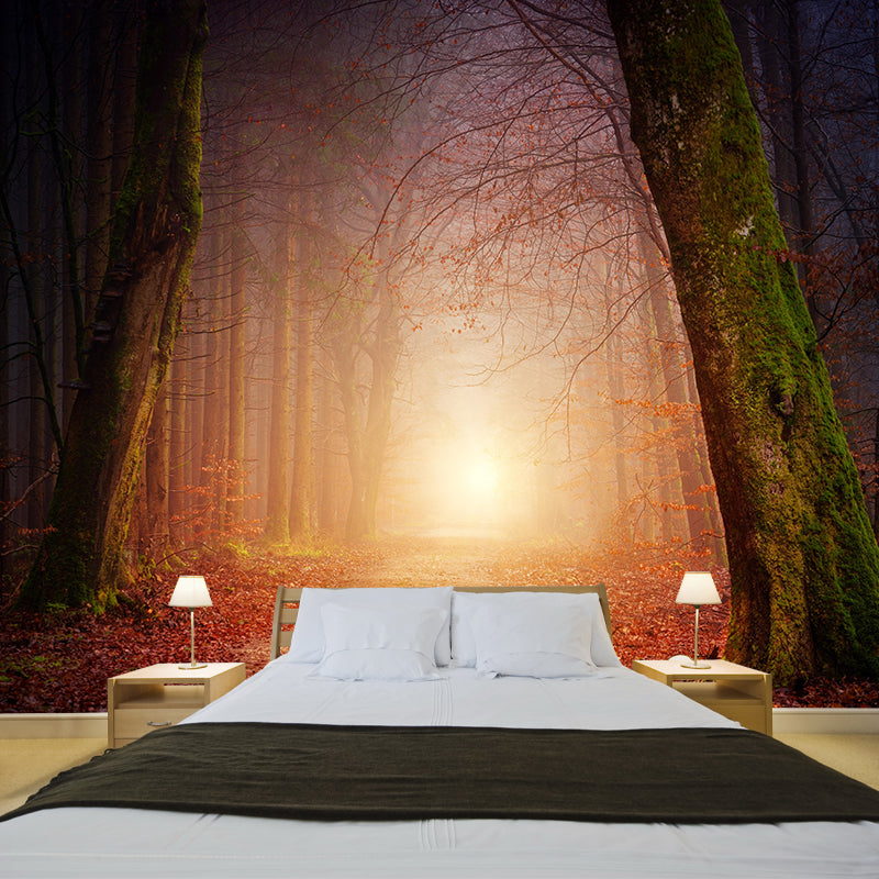 Modern Misty Forest Landscape Mural Decorative Painting Bedroom Mural Painting