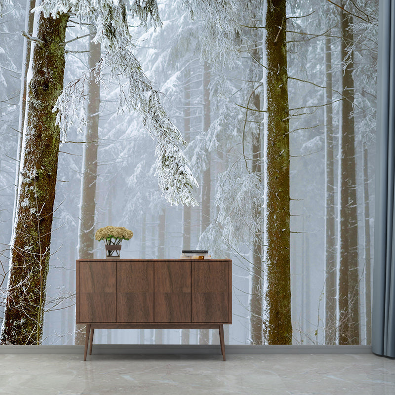 Stain Resistant Resistant Forest Murals Customized Fresh Wall Art for Living Room