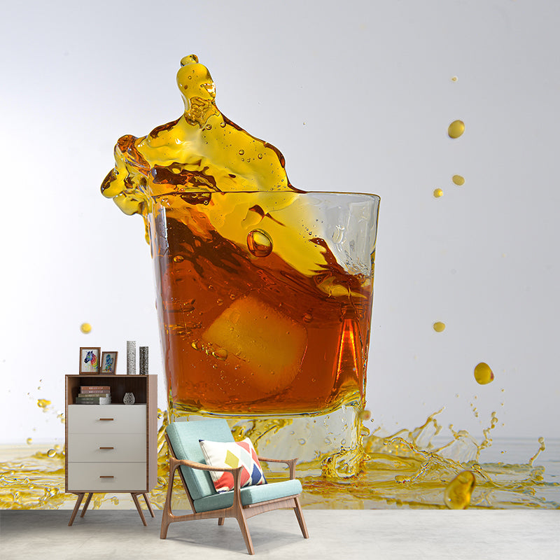 Wine Pattern Wall Mural Contemporary Style Commercial Use Wall Covering