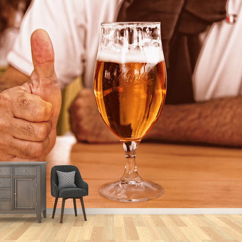 Customised Wine Mural Modern Minimalist Decorative Painting Wall Art for Bar Decor