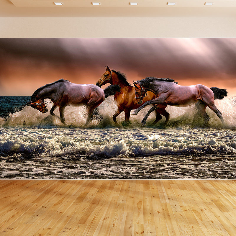 Custom Photo Print Modern Murals Horizontal Wallpaper with Animal Pattern for Home Decor