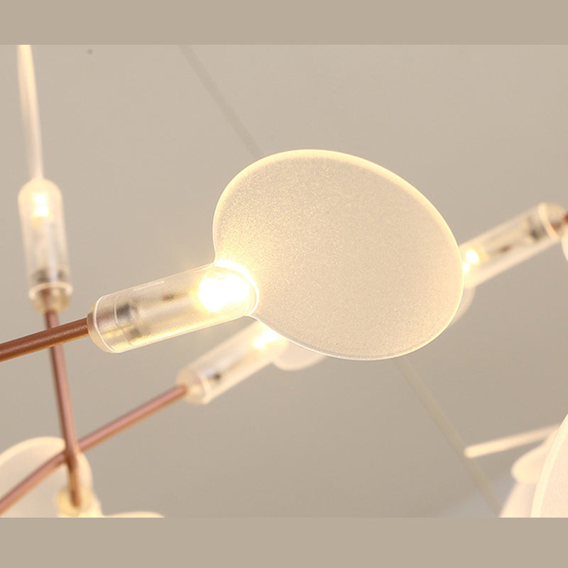 Gold de rosa contemporáneo lineal accesorios de iluminación de la isla lámpara de lámpara