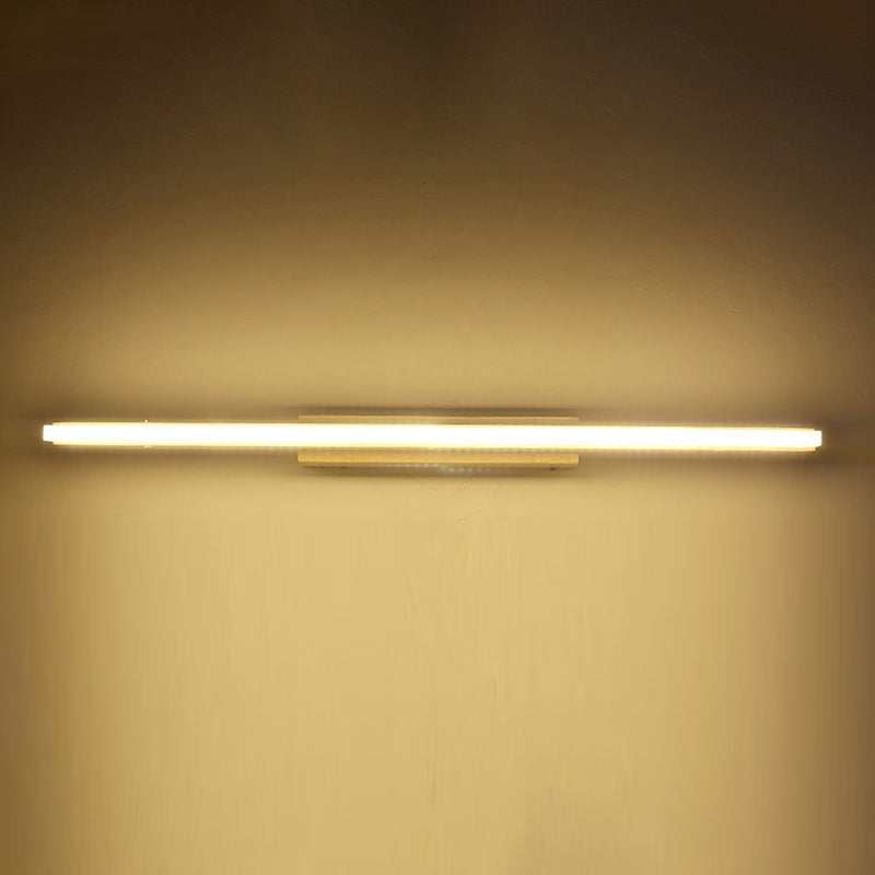Log Color LED Wall Lamp in Modern Concise Style Wooden Linear Wall Light with Acrylic Shade