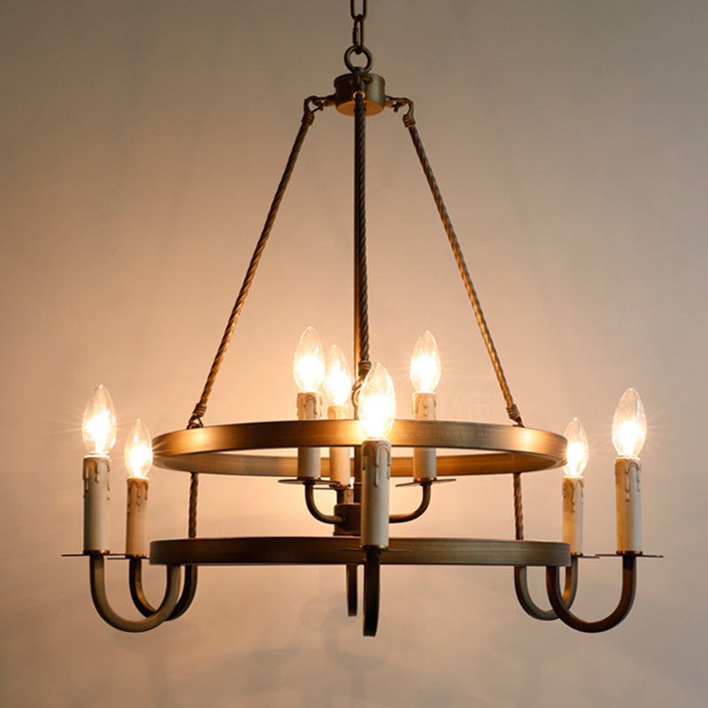 Lampada candela lampada a ciondolo in metallo industriale per il ristorante