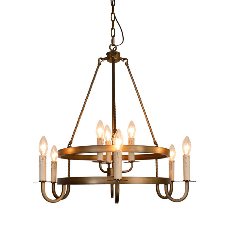 Lampada candela lampada a ciondolo in metallo industriale per il ristorante