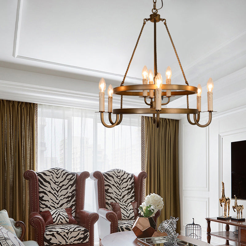 Lampada candela lampada a ciondolo in metallo industriale per il ristorante