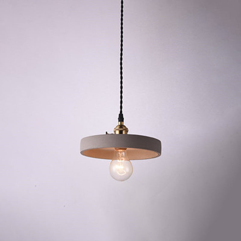 Modern Simplicity Ceiling Chandelier Cement Hanging Light for Living Room