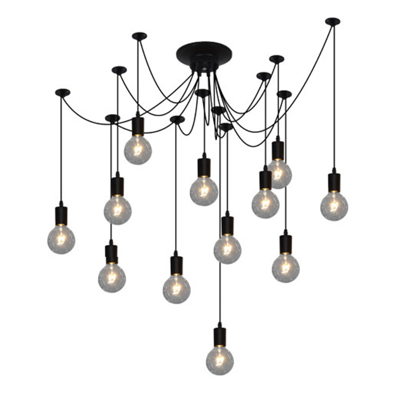 Bare Bulb Hanging Pendant Light Industrial Metal Pendant Lighting for Restaurant