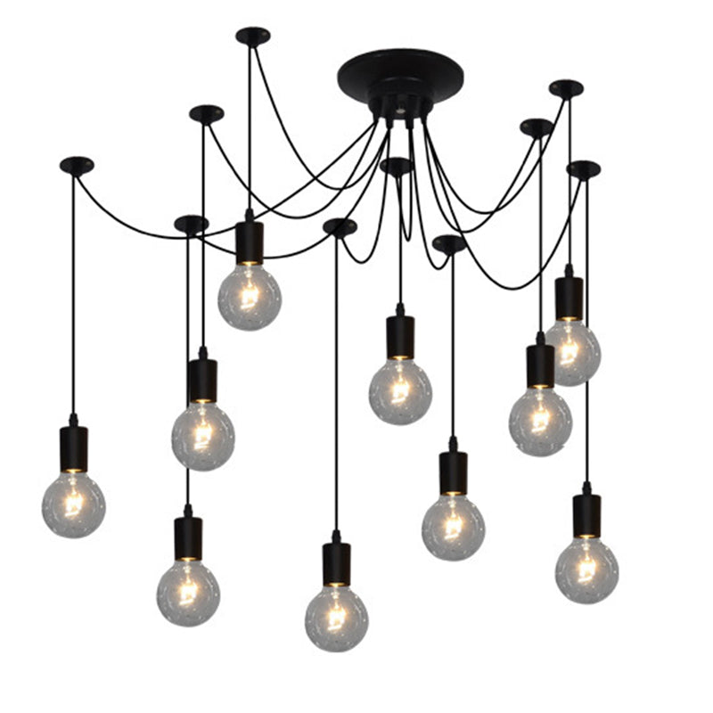 Bare Bulb Hanging Pendant Light Industrial Metal Pendant Lighting for Restaurant