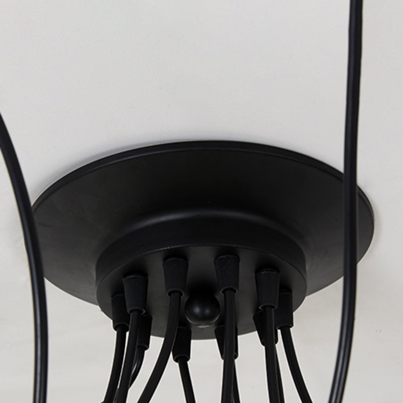 Bare Bulb Hanging Pendant Light Industrial Metal Pendant Lighting for Restaurant