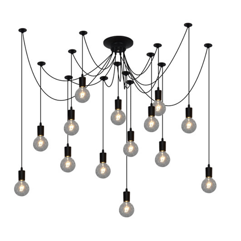 Bare Bulb Hanging Pendant Light Industrial Metal Pendant Lighting for Restaurant