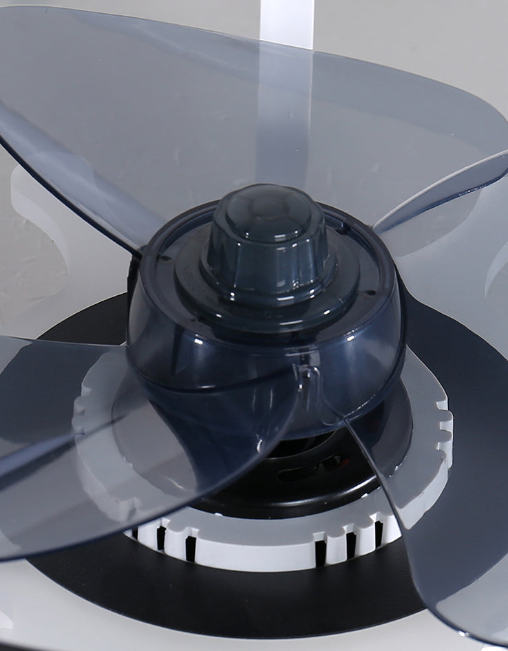 Kinderled semi -spoeling licht armatuur lusvormige plafondventilator lamp met acrylschaduw voor slaapkamer