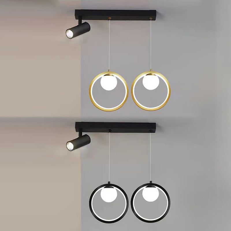 Linear Metal LED Island Light Fixture New Modern Spotlight Ceiling Pendant Light for Dining Room