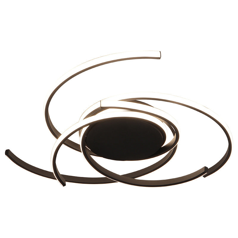 LED Contemporaine proche de l'éclairement d'ébullition Courriage étroit à Ceiling Lamp avec Metal Shade