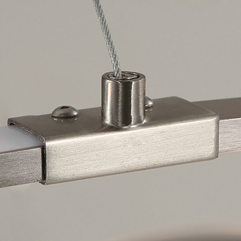 Twisted Metal Chandelier Pendant Light Simple Style LED Gold Suspension Pendant Light