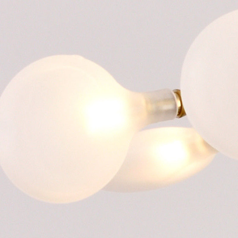 Fireflies Chandelier Lighting Fixture Minimalist Metal Gold Ceiling Hung Fixture