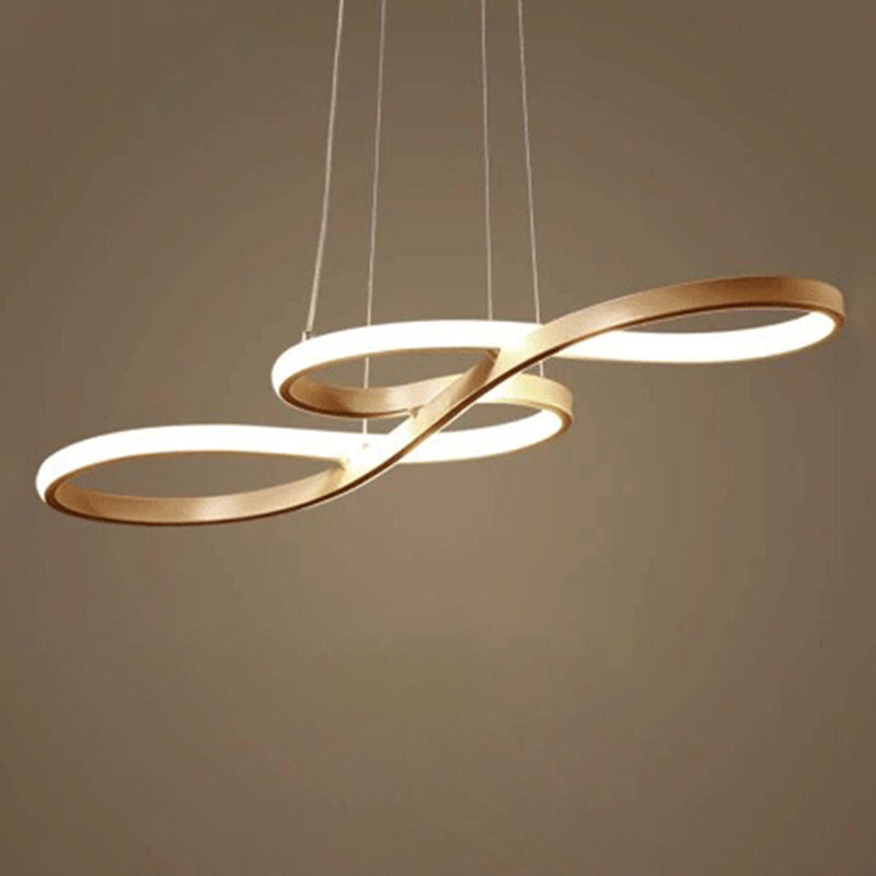 Moderne eenvoud LED hanglamp aluminium lineaire hangende lamp met acryl schaduw