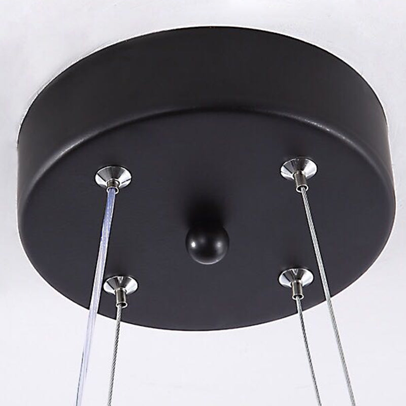 Moderne eenvoud LED hanglamp aluminium lineaire hangende lamp met acryl schaduw