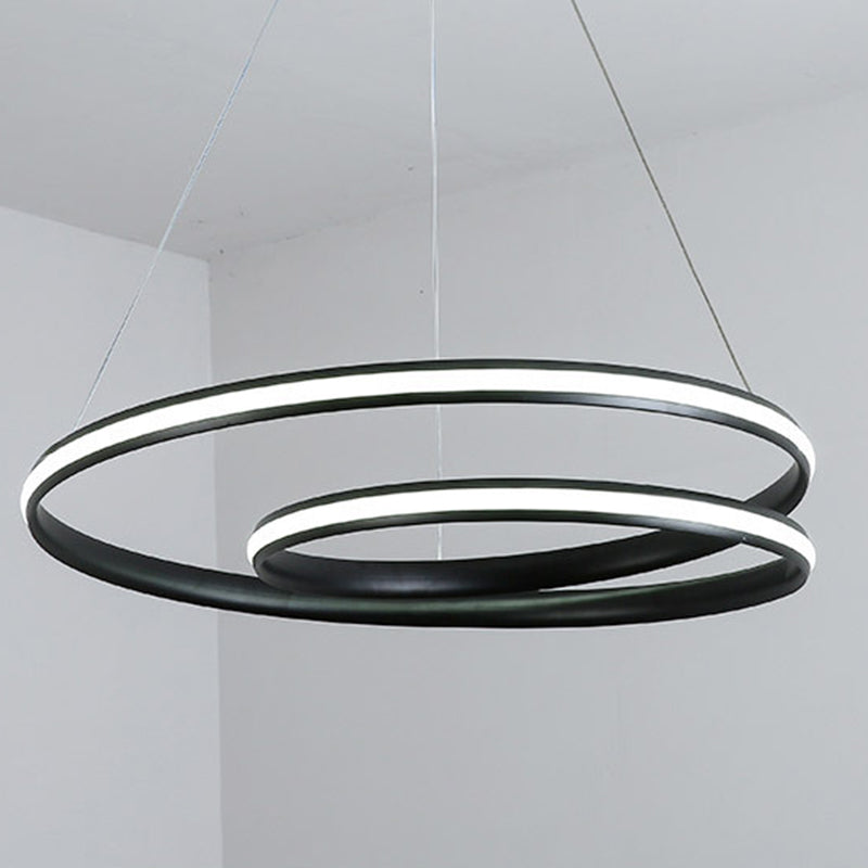 Aluminium lineaire LED -hanglamp in moderne creatieve stijl silicagelhangende lamp voor eetkamer