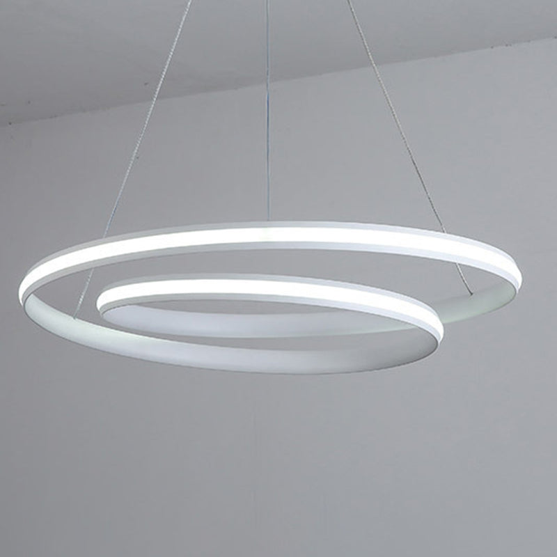 Aluminium lineaire LED -hanglamp in moderne creatieve stijl silicagelhangende lamp voor eetkamer
