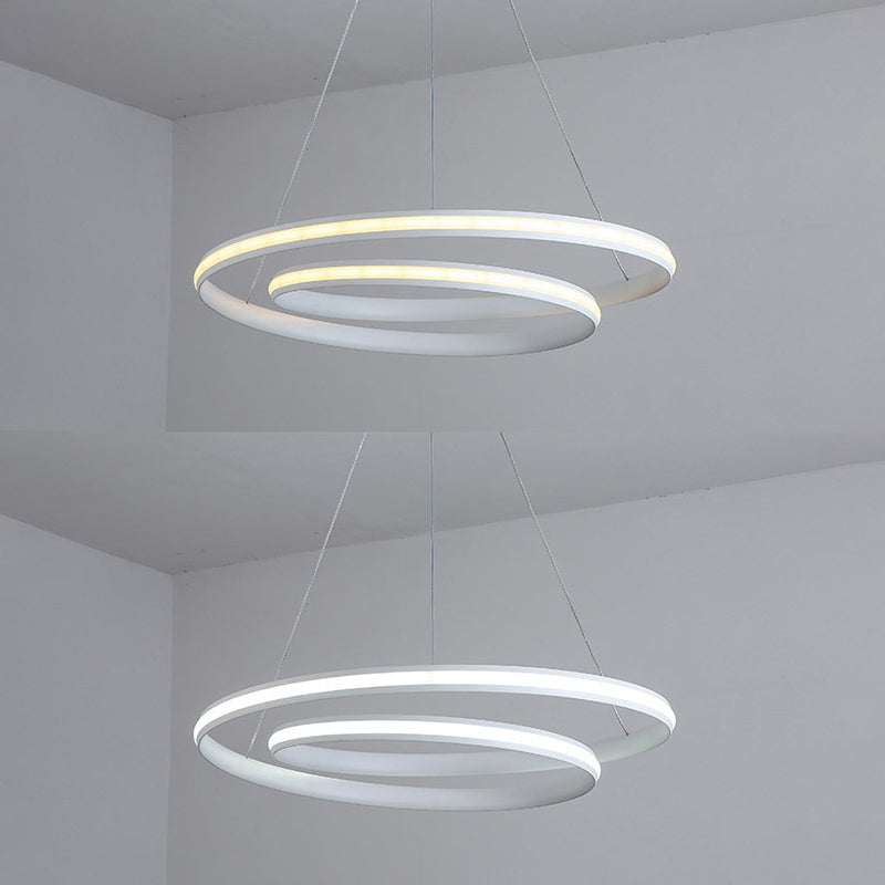 Aluminium lineaire LED -hanglamp in moderne creatieve stijl silicagelhangende lamp voor eetkamer