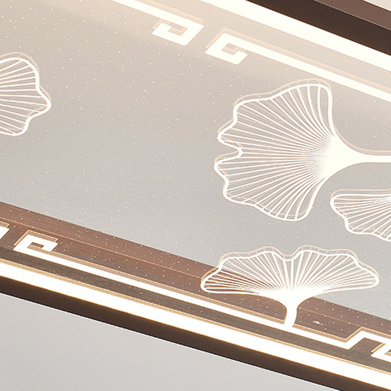 Brown Aluminum Hanging Pendant Lights Contemporary Hanging Lamps for Tea House