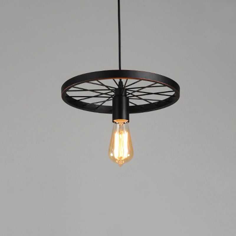 Bare Bulb Hanging Pendant Light Industrial Metal Pendant Lighting for Restaurant