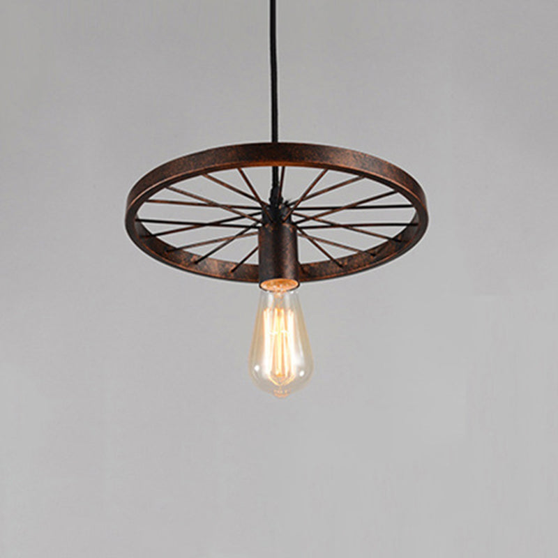 Bare Bulb Hanging Pendant Light Industrial Metal Pendant Lighting for Restaurant
